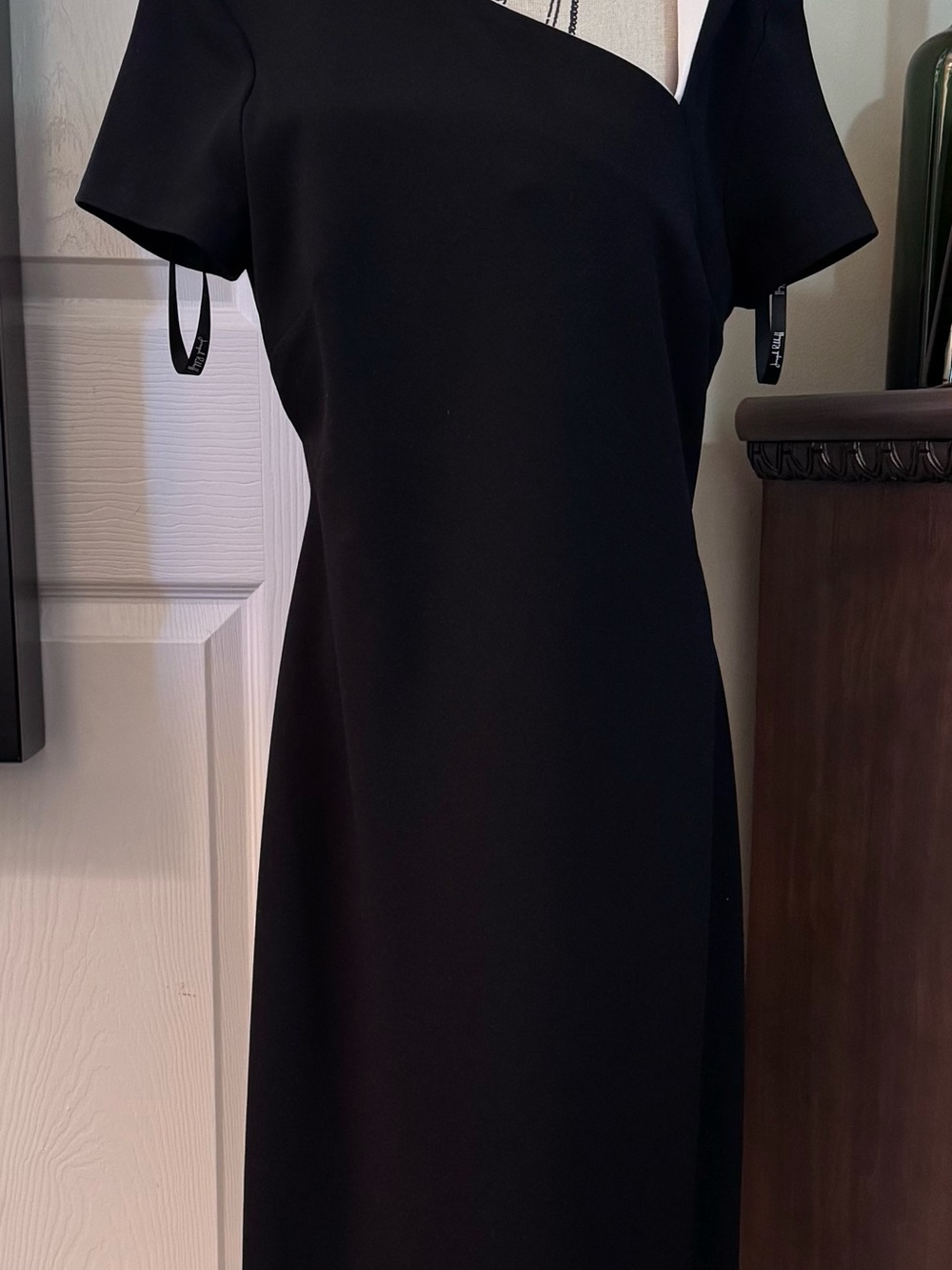 Joseph Ribkoff Elegant Black One-Shoulder Dress